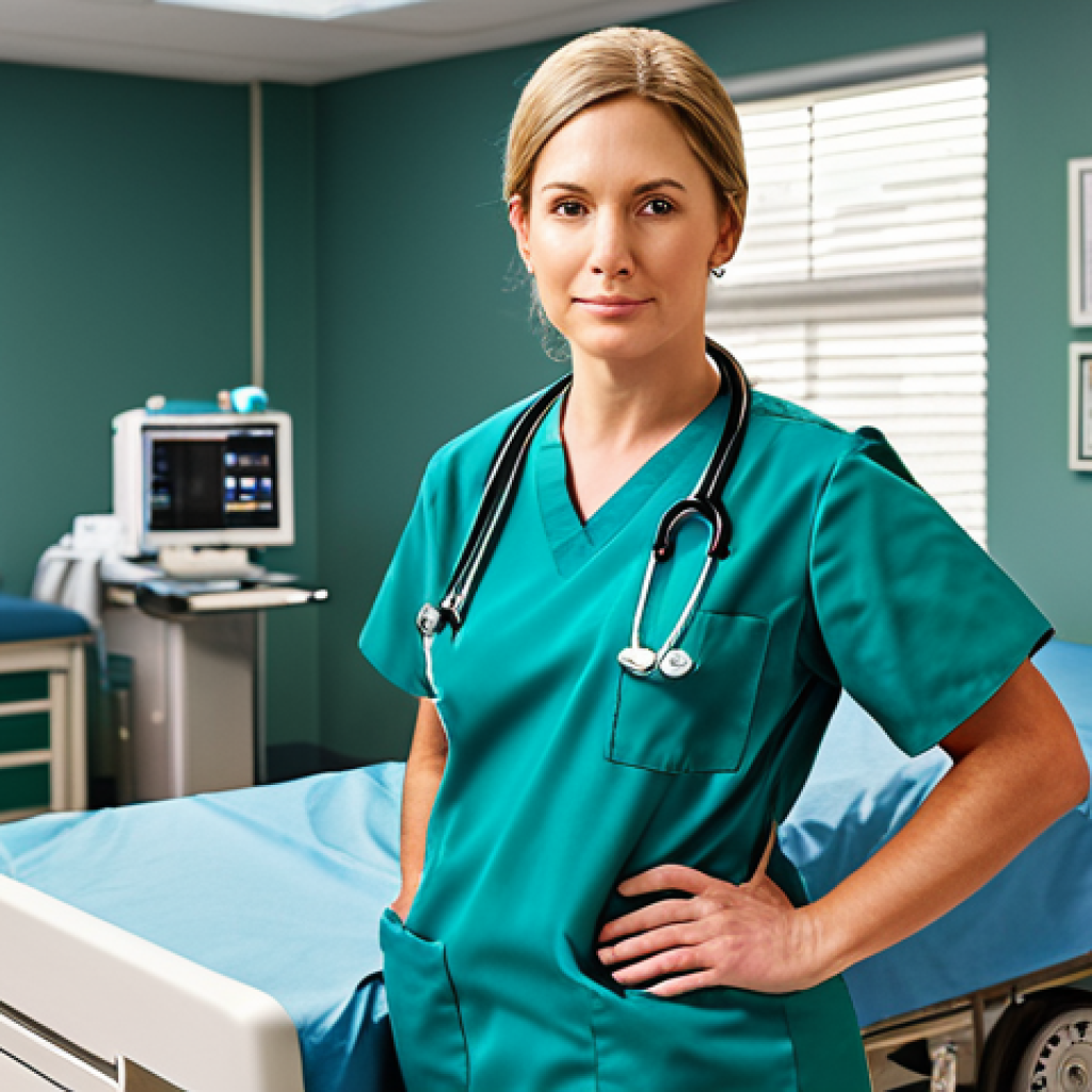 **
A fully clothed, professional paramedic wearing modest medical scrubs, providing assistance in a bustling emergency room. Safe for work, appropriate content, perfect anatomy, correct proportions, well-formed hands, natural pose, professional environment, family-friendly.
**