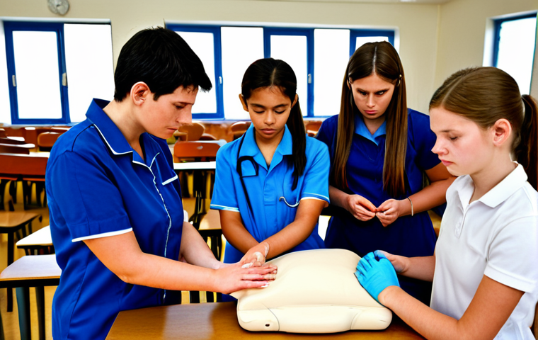 응급구조사 국제 자격증 취득 과정 - Emergency Training Session**
"A diverse group of people participating in a CPR training session, fu... 응급구조사 국제 자격증 취득 과정 - Emergency Training Session**
"A diverse group of people participating in a CPR training session, fu...