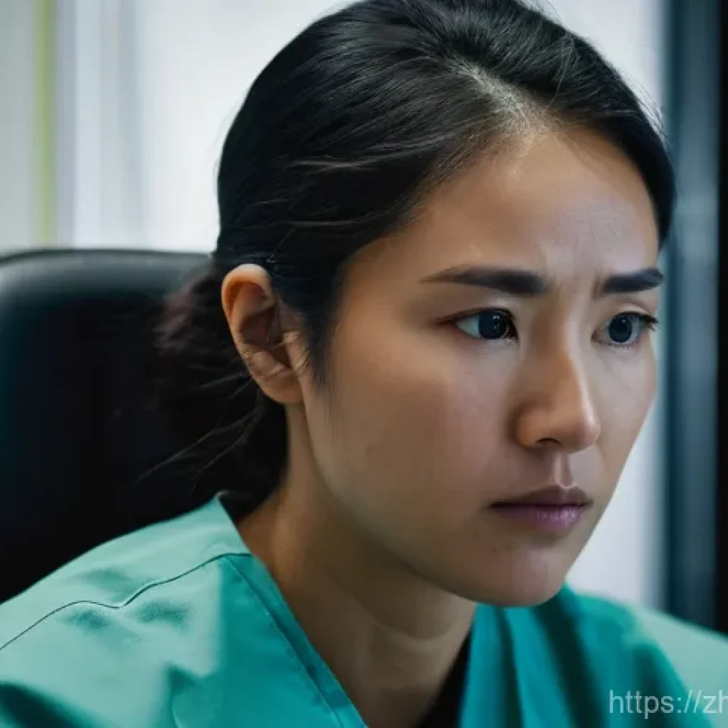 응급구조사와 환자 기록법 - **Prompt 1: Intense Emergency Record-Keeping**
A close-up shot of a determined, focused female p...