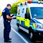 응급구조사 직무 기술서 작성법 - **Paramedic as a Crisis Manager and Empathic Communicator**
    A male paramedic, mid-30s, with a ca...