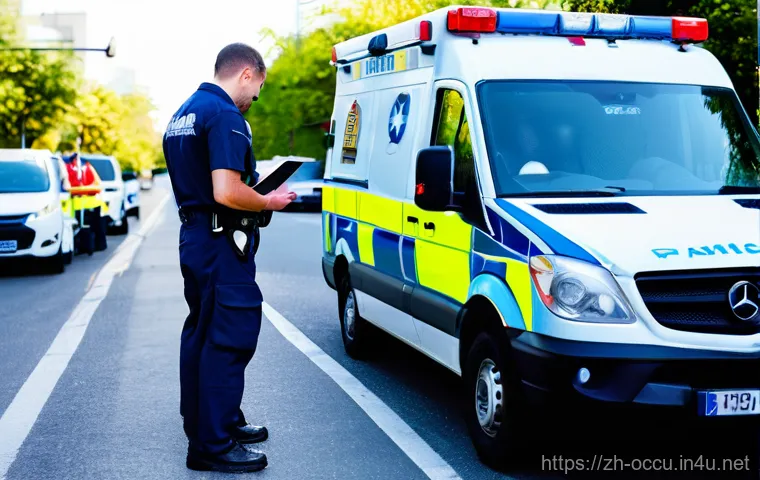 응급구조사 직무 기술서 작성법 - **Paramedic as a Crisis Manager and Empathic Communicator**
    A male paramedic, mid-30s, with a ca...