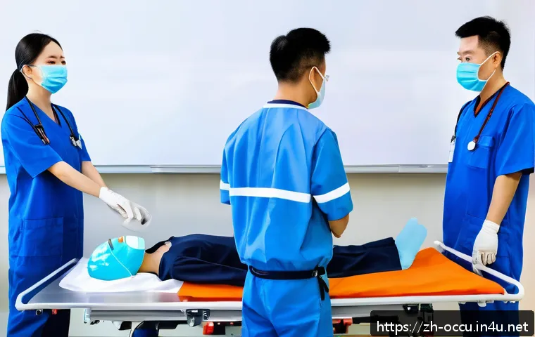 응급구조사와 환자 이동 기술 관련 이미지 2